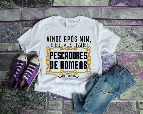 Camiseta Religiosa Pescadores de Homens
