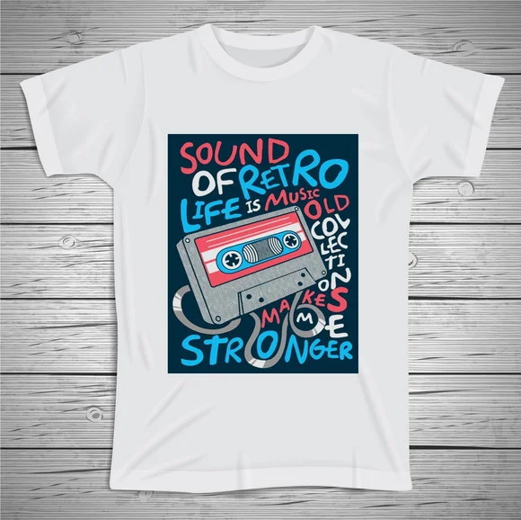 Camiseta Retrô Music