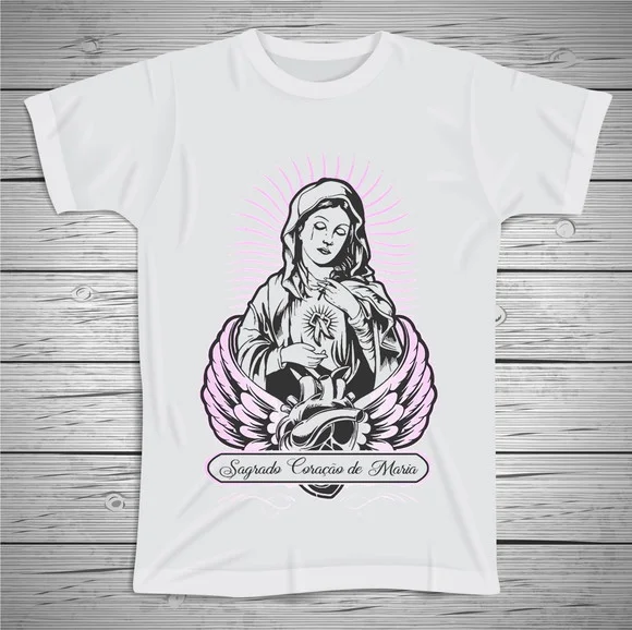 Camiseta Sagrado Coração de Maria