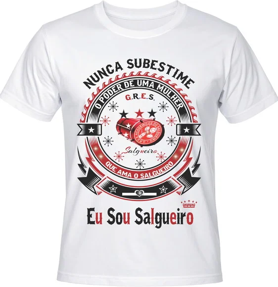 Camiseta Carnaval Eu Sou Salgueiro Samba