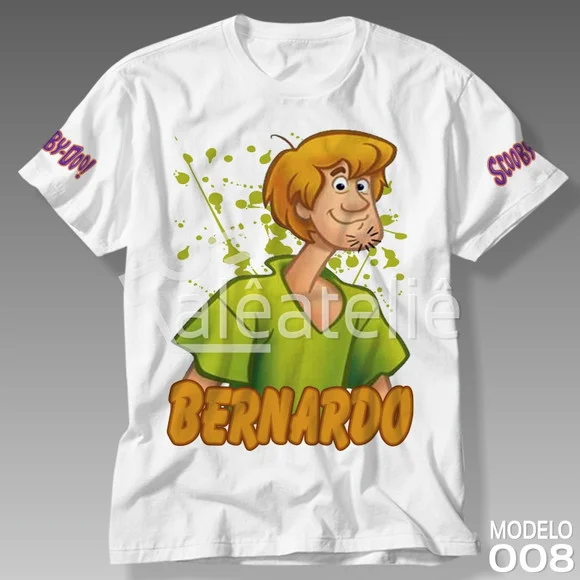 Camiseta Scooby Doo Personalizada Fred Velma Daphne Salsicha