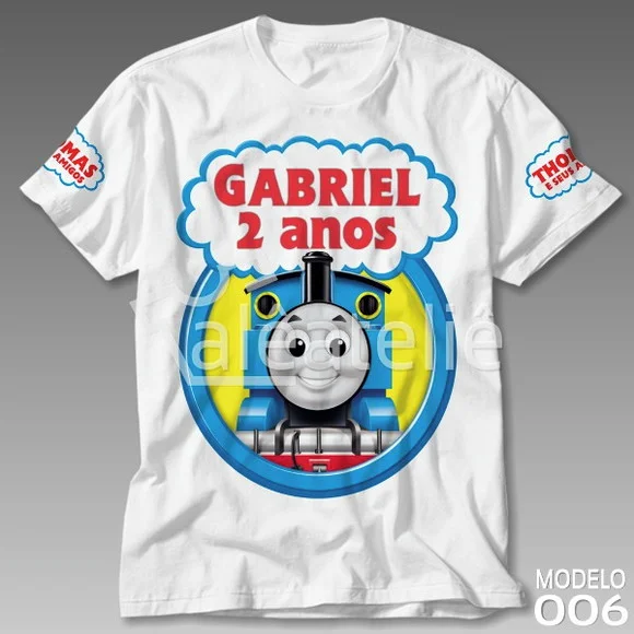 Camiseta Thomas And Friends Festa Infantil Personalizada