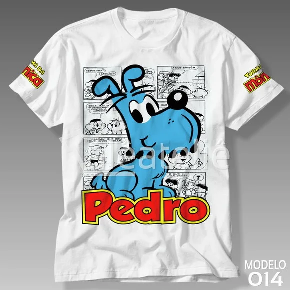 Camiseta Turma da Mônica Bidu Personalizada com Nome