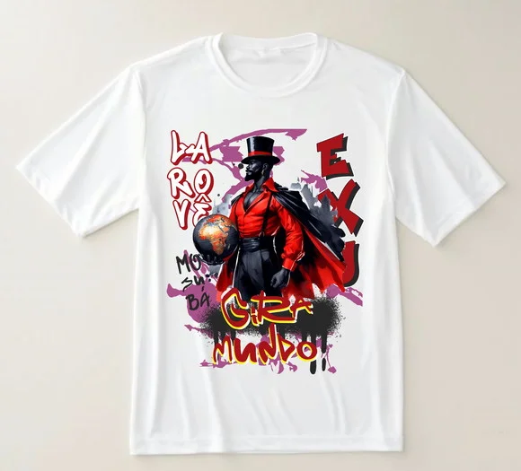 Camiseta Umbanda Exu Gira Mundo