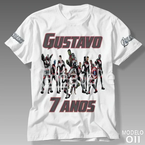 Camiseta Vingadores Avengers Ultimato Personalizada