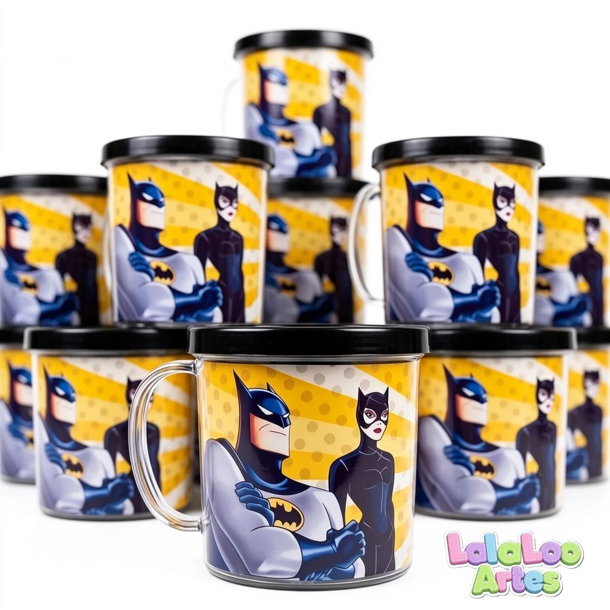 Caneca Batman e Batgirl Personalizada