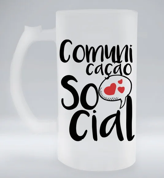 Caneca de Chopp Jateada Comunicação Social