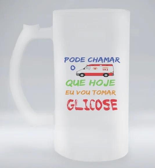 Caneca de Chopp Jateada Pode Chamar o Samu