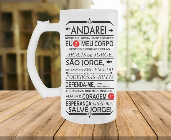 Caneca de Chopp Jateada São Jorge