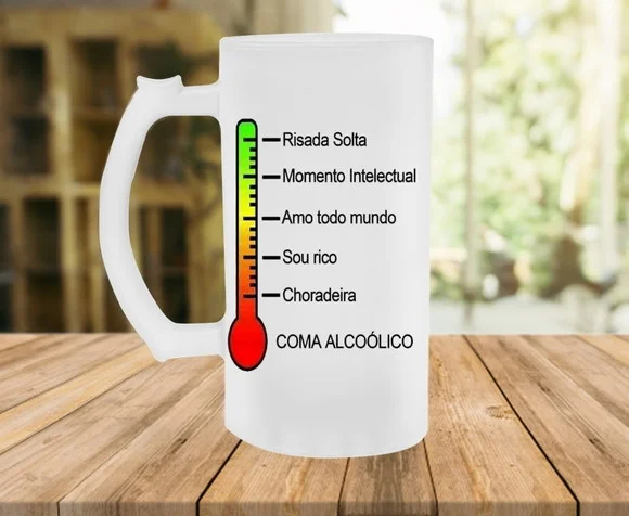 Caneca de Chopp Termômetro