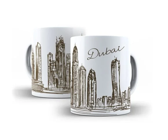 Caneca de Porcelana Dubai