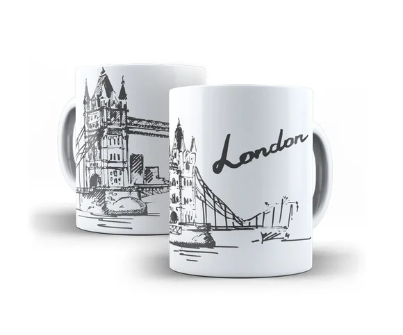 Caneca de Porcelana Londres