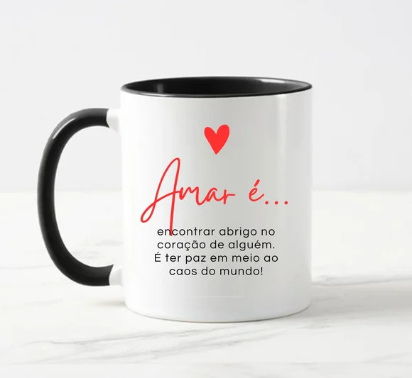 Caneca Dia dos Namorados Amar É