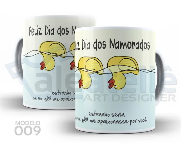 Caneca Dia dos Namorados Estranho seria não me Apaixonar