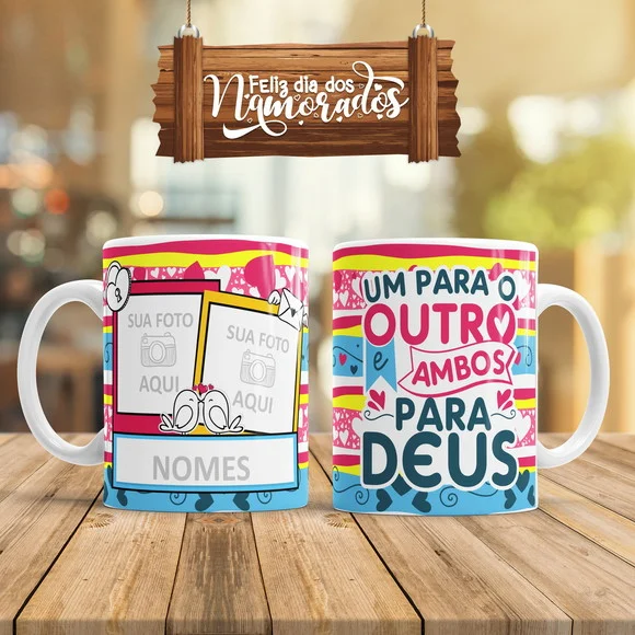 Caneca Dia dos Namorados Personalizada com Foto