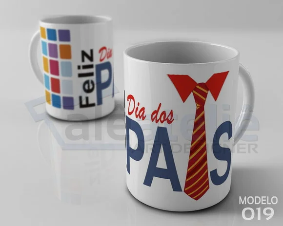Caneca Dia dos Pais Personalizada - Feliz Dia dos Pais