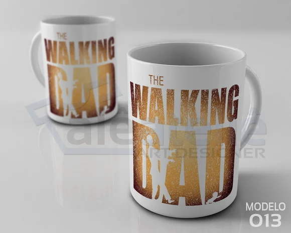 Caneca Dia dos Pais Personalizada - Papai The Walking Dad