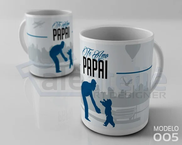 Caneca Dia dos Pais Personalizada - Te Amo Papai