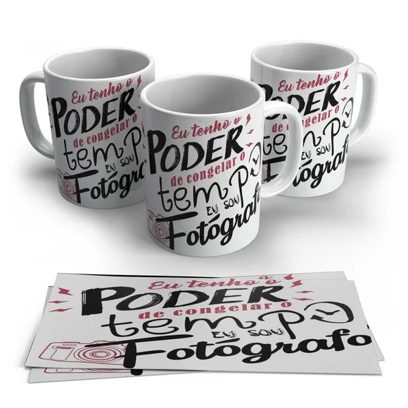 Caneca Eu Tenho o Poder de congelar o Tempo