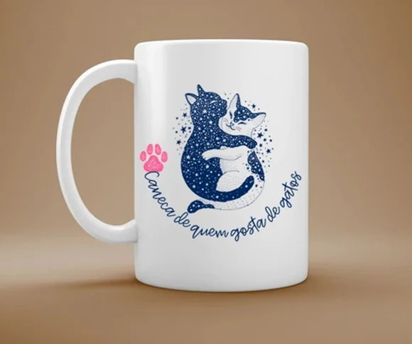 Caneca para Quem Gosta de Gatos