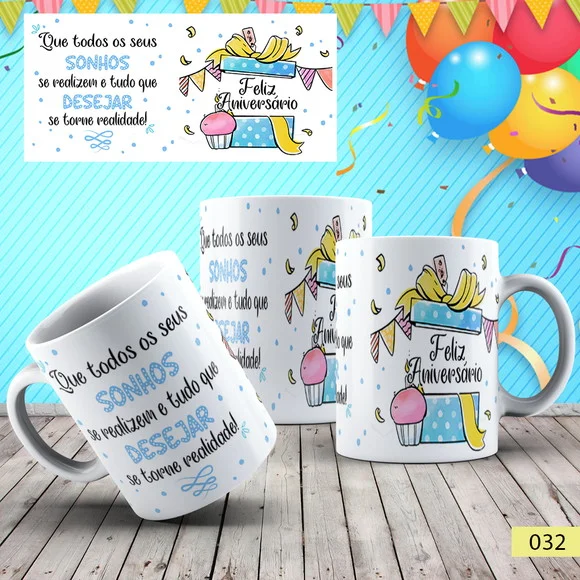 Caneca Personalizada Aniversário Foto-presente Criativo