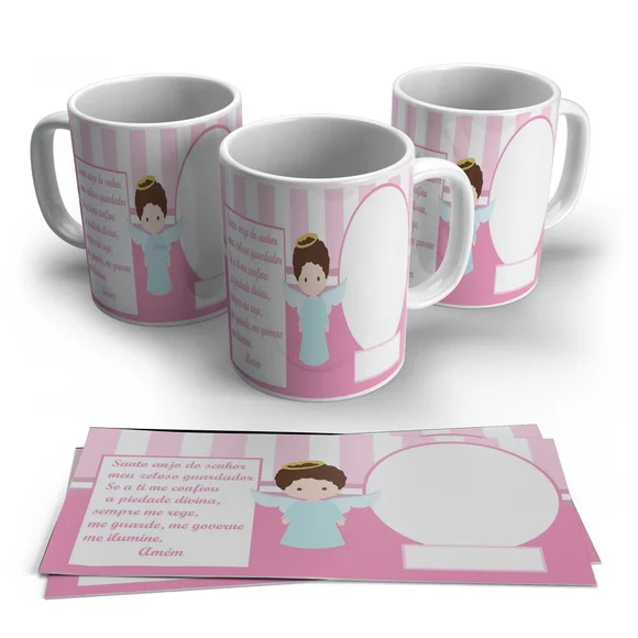 Caneca Personalizada Anjinho Batizado