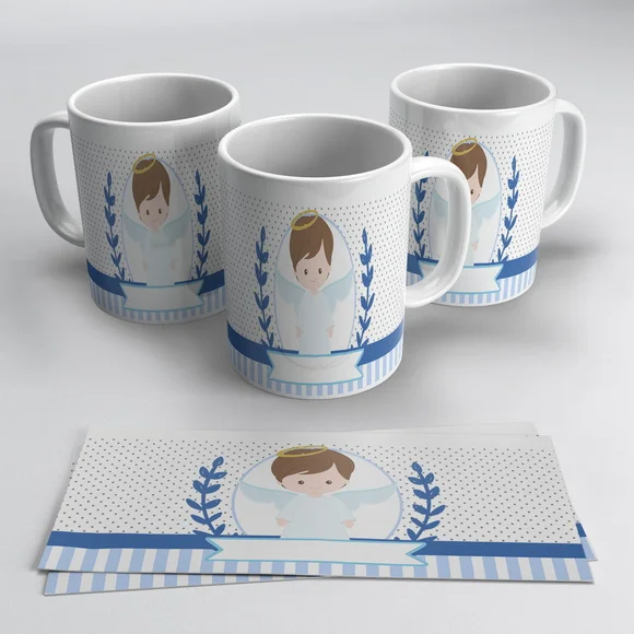 Caneca Personalizada Anjinho Batizado