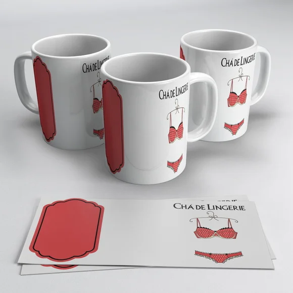 Caneca Personalizada Chá de Lingerie