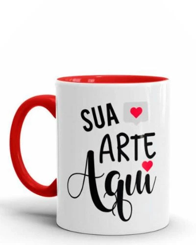 Caneca personalizada colorida