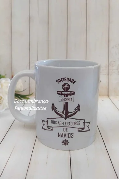Caneca Porcelana Aceleradores de Navio