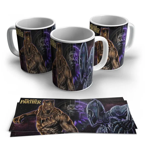 Caneca Porcelana Black Panther