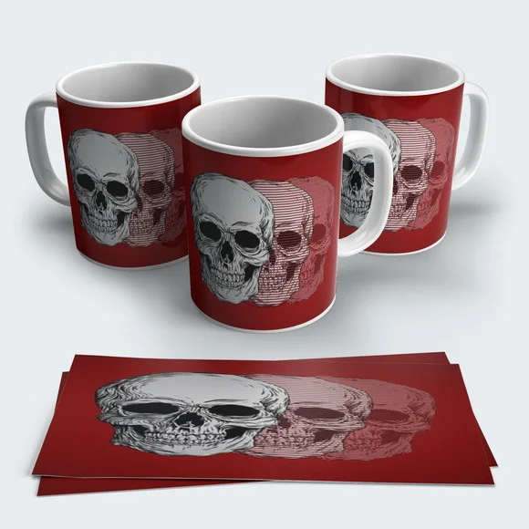 Caneca Porcelana Caveira