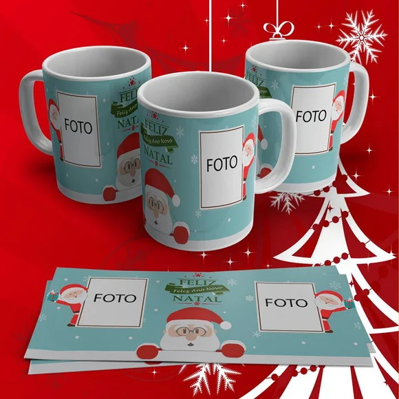 Caneca Porcelana de Natal