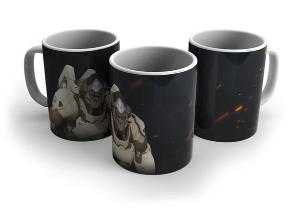 Caneca Porcelana Gamer Overwatch