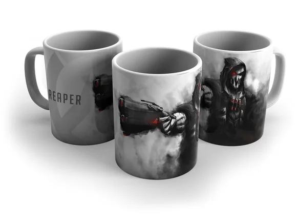 Caneca Porcelana Gamer Overwatch