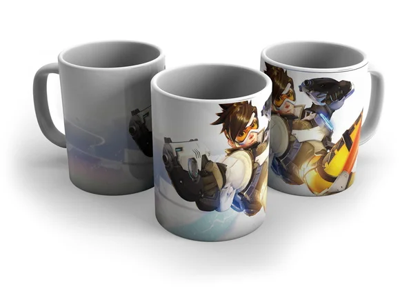 Caneca Porcelana Gamer Overwatch