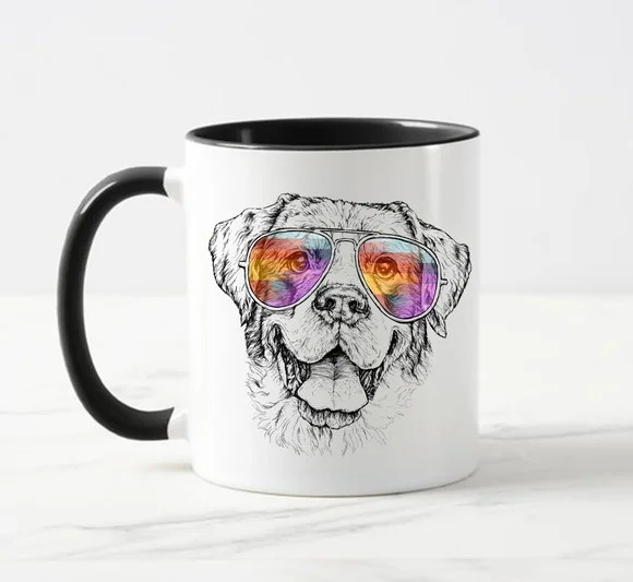Caneca Porcelana Golden Retriever