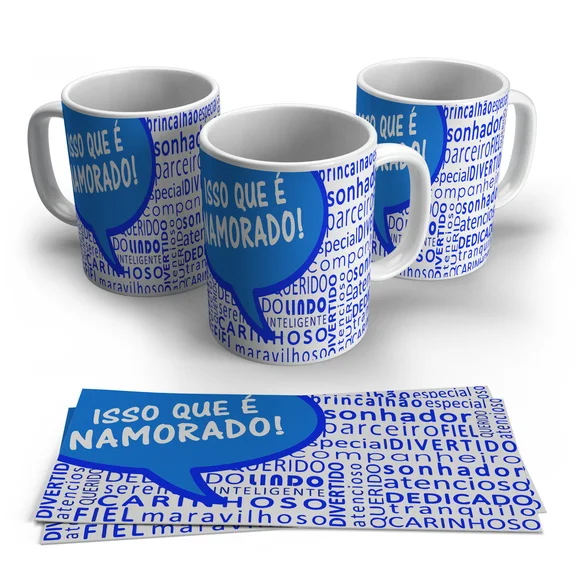 Caneca Porcelana Isso Que É Namorado