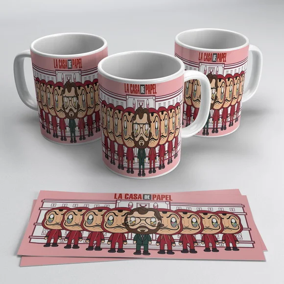 Caneca Porcelana La Casa de Papel