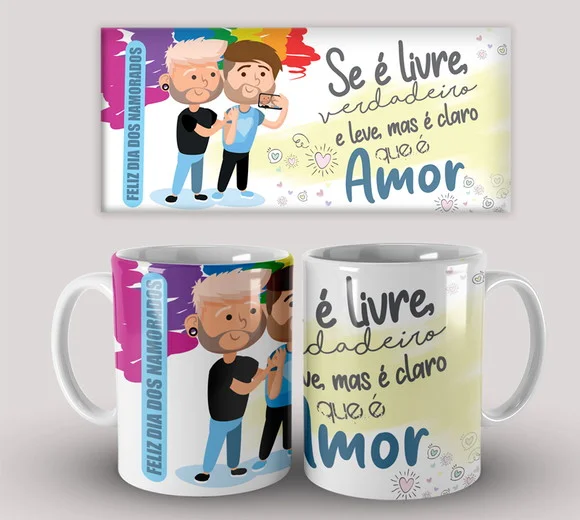 Caneca Porcelana LGBTQIA+
