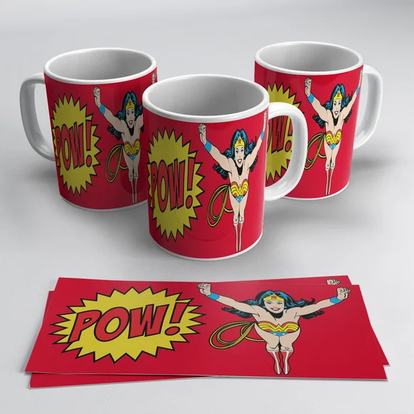 Caneca Porcelana Mulher Maravilha-Comics