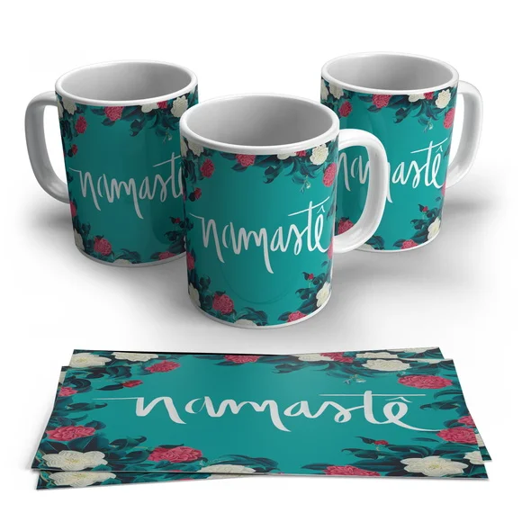 Caneca Porcelana Namastê