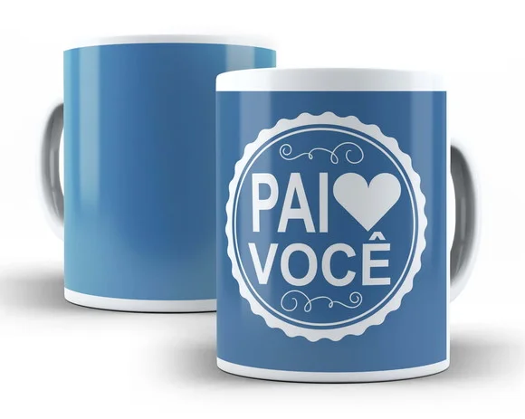 Caneca Porcelana Pai Amo Você