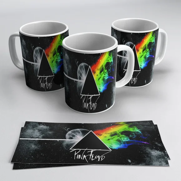Caneca Porcelana Rock - Pink Floyd
