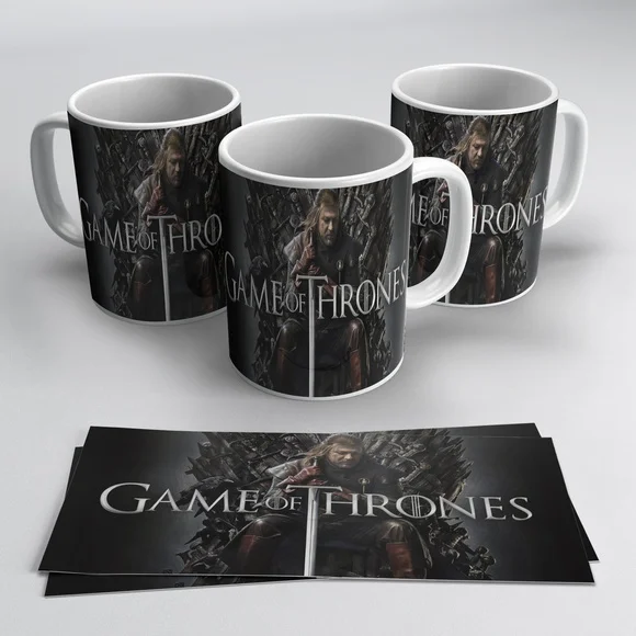 Caneca Porcelana Série Game of Thrones