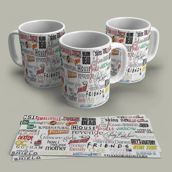 Caneca Porcelana Séries
