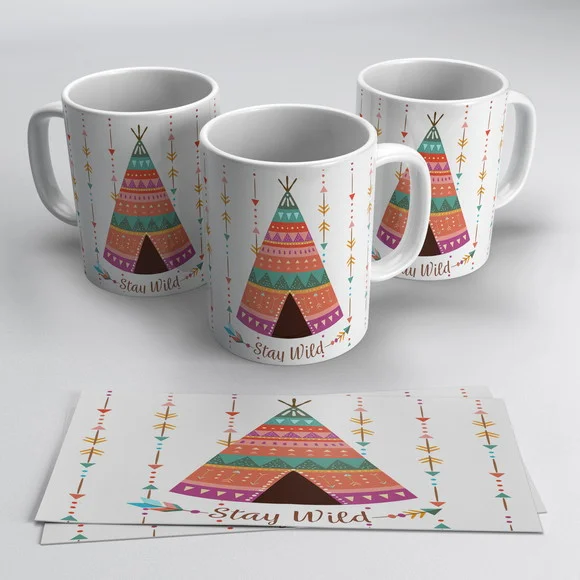 Caneca Porcelana Stay Wild