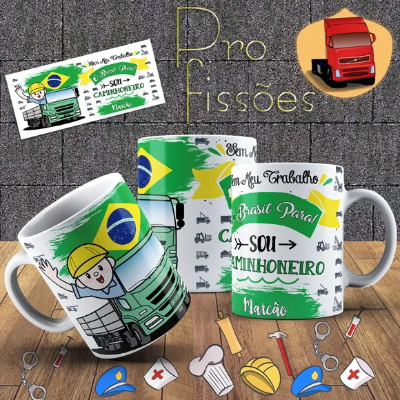 Caneca Profissão Caminhoneiro