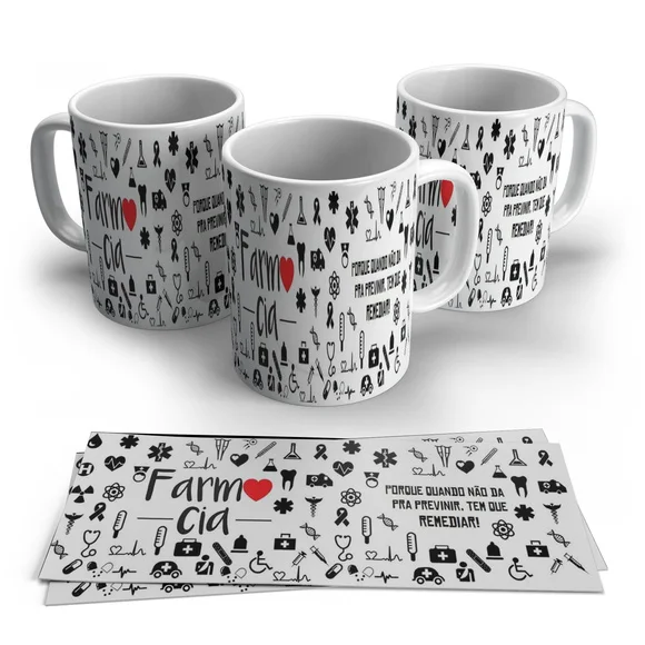 Caneca Profissões - Farmácia