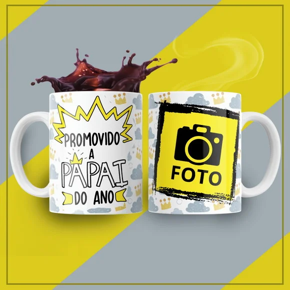 Caneca Promovido A Papai Do Ano